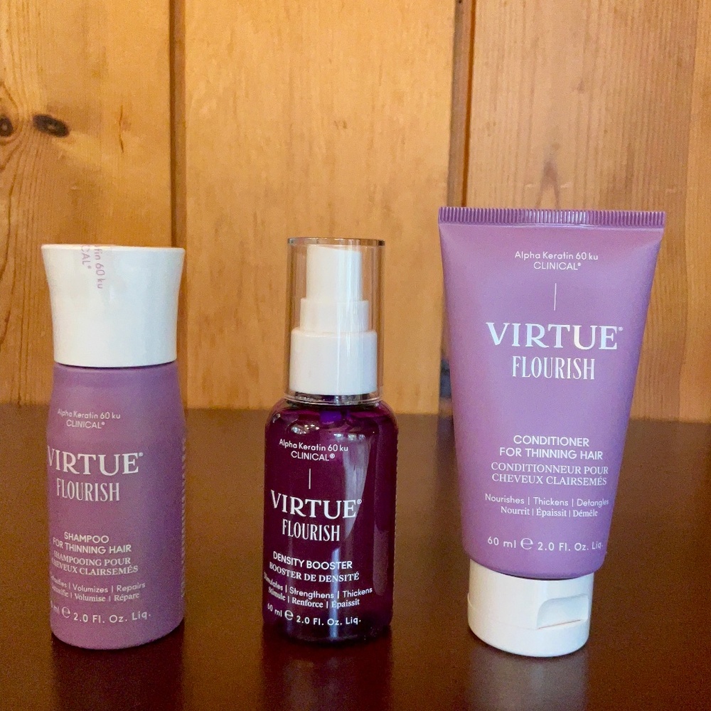 Virtuelabs Flourish Shampoo Set for thinning hair